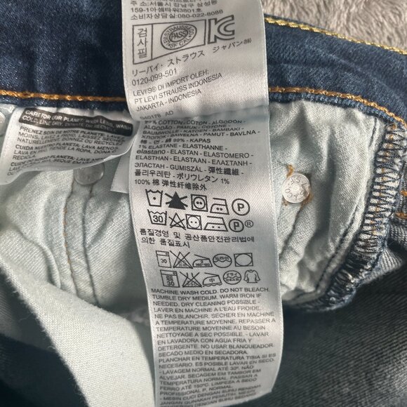 Levi’s 511 Slim Fit Jeans Men’s 30x32 Dark Wash Denim Casual Workwear - Picture 5 of 8